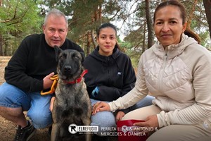 Perrita Luva, Antonio, Mercedes y Daniela
