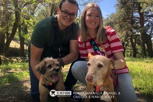 Perrita Maravilla, Cristina, Daniel y Perrito Rocky