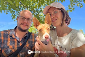 Perrita Maruchi, María y Jorge