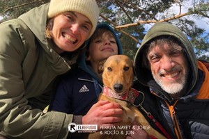 Perrita Nayet, Jorge, Rocío y Jon