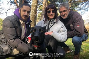 Perrita Niu, Álvaro, Miguel y Nines