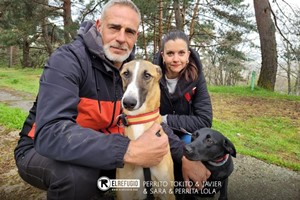 Perrito Tokito, Javier, Sara y Perrita Lola
