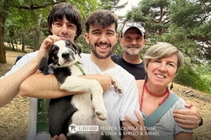 Perrita Sonrisa, Dani, Livia, Mateo y Rafael